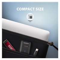 BAZAR - AXAGON ADM2-CM USB-C 10Gbps - M.2 NVMe & SATA SSD adaptér, kabel USB-C 10cm - Poškozený obal (Komplet)