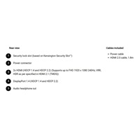 DELL LCD SE2726HG - 27"/FHD/IPS/1920x1080/16:9/240Hz/5ms/1000:1/300 cd/m2/HDMI/DP/VESA//3YNBD (210-BTSP)