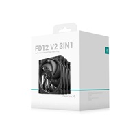 DEEPCOOL Ventilátor FD12 V2 3v1, 3x120mm, černá