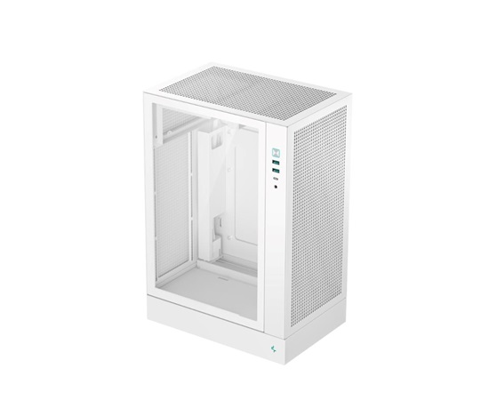 DEEPCOOL Case CH170 PLUS WH, ATX, Průhledná bočnice, bílá