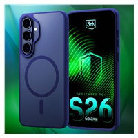 3mk ochranný kryt Smoke MagCase Blue pro Samsung Galaxy S26