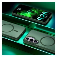 3mk ochranný kryt Smoke MagCase Green pro Samsung Galaxy S26+
