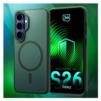 3mk ochranný kryt Smoke MagCase Green pro Samsung Galaxy S26