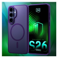 3mk ochranný kryt Smoke MagCase Purple pro Samsung Galaxy S26