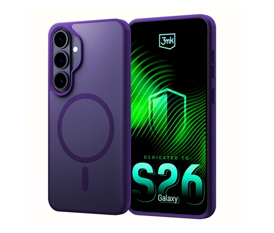 3mk ochranný kryt Smoke MagCase Purple pro Samsung Galaxy S26+