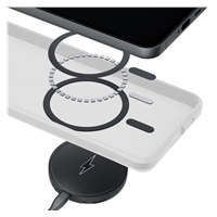 3mk ochranný kryt Smoke MagCase White pro Samsung Galaxy S26+