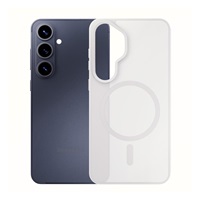 3mk ochranný kryt Smoke MagCase White pro Samsung Galaxy S26+