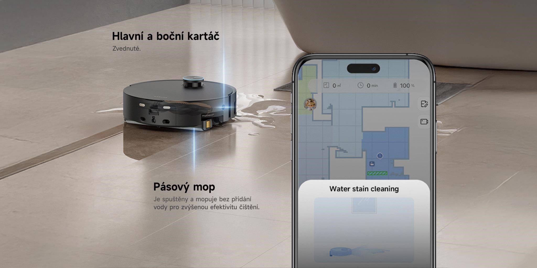 Obr. Režim suchého mopování na odstranění přebytečné vody 1797997h