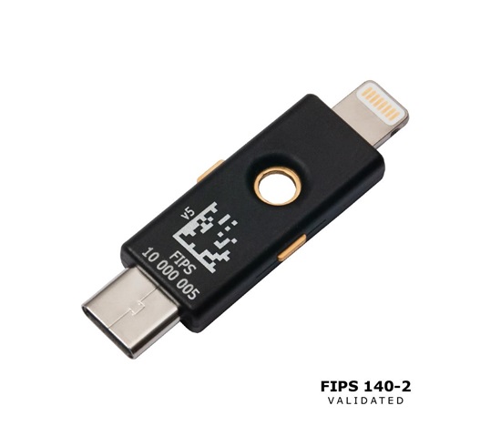 YubiKey 5Ci FIPS - USB-C+Lighting