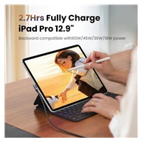 BAZAR - PremiumCord USB-C 2x zahnutý kabel (USB 3.2 GEN 2x2, 5A,100W, 20Gbit/s)bavlněný oplet, délka:0,5m Náhradní obal