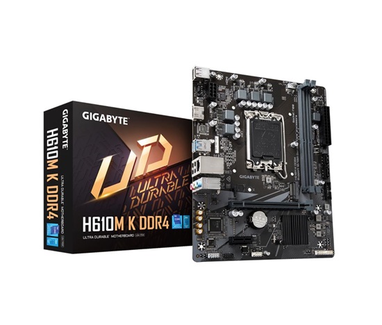BAZAR GIGABYTE MB Sc LGA1700 H610M K DDR4, Intel H610, 2xDDR4, 1xHDMI, mATX (ROZBALENO)