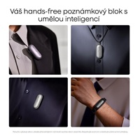PLAUD Note Pin S Black - AI hlasový záznamník + náramek a šňůrka na krk