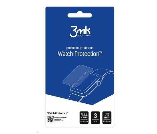 BAZAR - 3mk ochranná folie Watch Protection ARC pro Apple Watch SE (2022) 40mm - Poškozený obal (Komplet)
