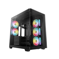 DEEPCOOL Case CG590U 5F, ATX, Průhledná bočnice, 5x120mm ARGB Fan, černá – náhled 1