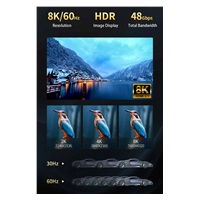 PREMIUMCORD Ultra High Speed HDMI 2.1 optický fiber kabel 8K@60Hz, zlacené 5m