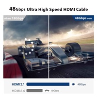 PREMIUMCORD Ultra High Speed HDMI 2.1 optický fiber kabel 8K@60Hz, zlacené 7m
