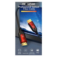 PREMIUMCORD Ultra High Speed HDMI 2.1 optický fiber kabel 8K@60Hz, zlacené 10m