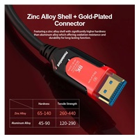 PREMIUMCORD Ultra High Speed HDMI 2.1 optický fiber kabel 8K@60Hz, zlacené 25m