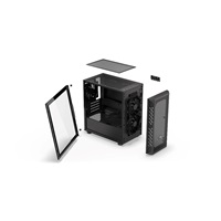 ENDORFY Case Signum M30 Air, Průhledná bočnice, mATX, 3x120mm, černá