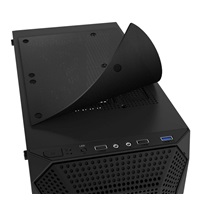 EVOLVEO Xenon, skříň ATX, 4x ARGB ventilátor 120mm, přední panel airflow mesh, černá