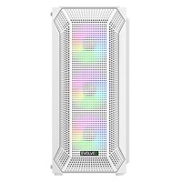 EVOLVEO Xenon, skříň ATX, 4x ARGB ventilátor 120mm, přední panel airflow mesh, bílá