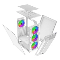 EVOLVEO Xenon, skříň ATX, 4x ARGB ventilátor 120mm, přední panel airflow mesh, bílá
