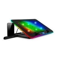EVOLVEO Ania 9RGB, chladící podložka pod notebook, 6x ventilátor, RGB podsvícení ventilátorů a obvodu
