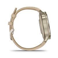 Garmin Venu 4 (41 mm) Zlaté / Bílý silikonový řemínek a Light Sand kožený řemínek, EU (upravit kartu)