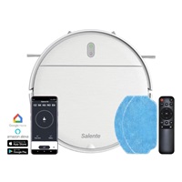 Salente R2, robotický vysavač, stírání vodou, nabíjecí stanice, bílý