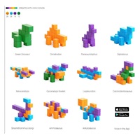 BAZAR - PIXIO Mini Dinos magnetická stavebnice - Poškozený obal (Komplet)