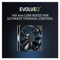 EVOLVEO G850 zdroj 850W, 80+ GOLD, ATX 3.1, aPFC, 140 mm ventilátor, záruka 3 roky, bílý