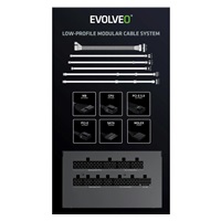 EVOLVEO G850 zdroj 850W, 80+ GOLD, ATX 3.1, aPFC, 140 mm ventilátor, záruka 3 roky, bílý