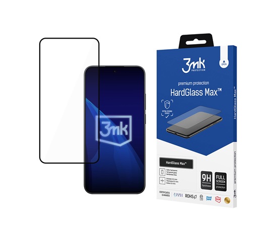 3mk tvrzené sklo HardGlass Max Black pro Redmi Note 15 Pro 5G
