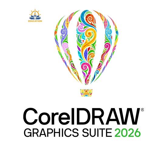 CorelDRAW Graphics Suite 2026 Education Perpetual License (incl. 1 Yr CorelSure Maintenance)(5-50)