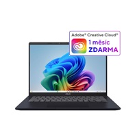 ASUS NTB Vivobook 14 (X1407QA-LY052W), Snapdragon X X1 26 100, 14" 1920 x 1200, 16GB, 1TB SSD, Adreno, W11 Home, Blue