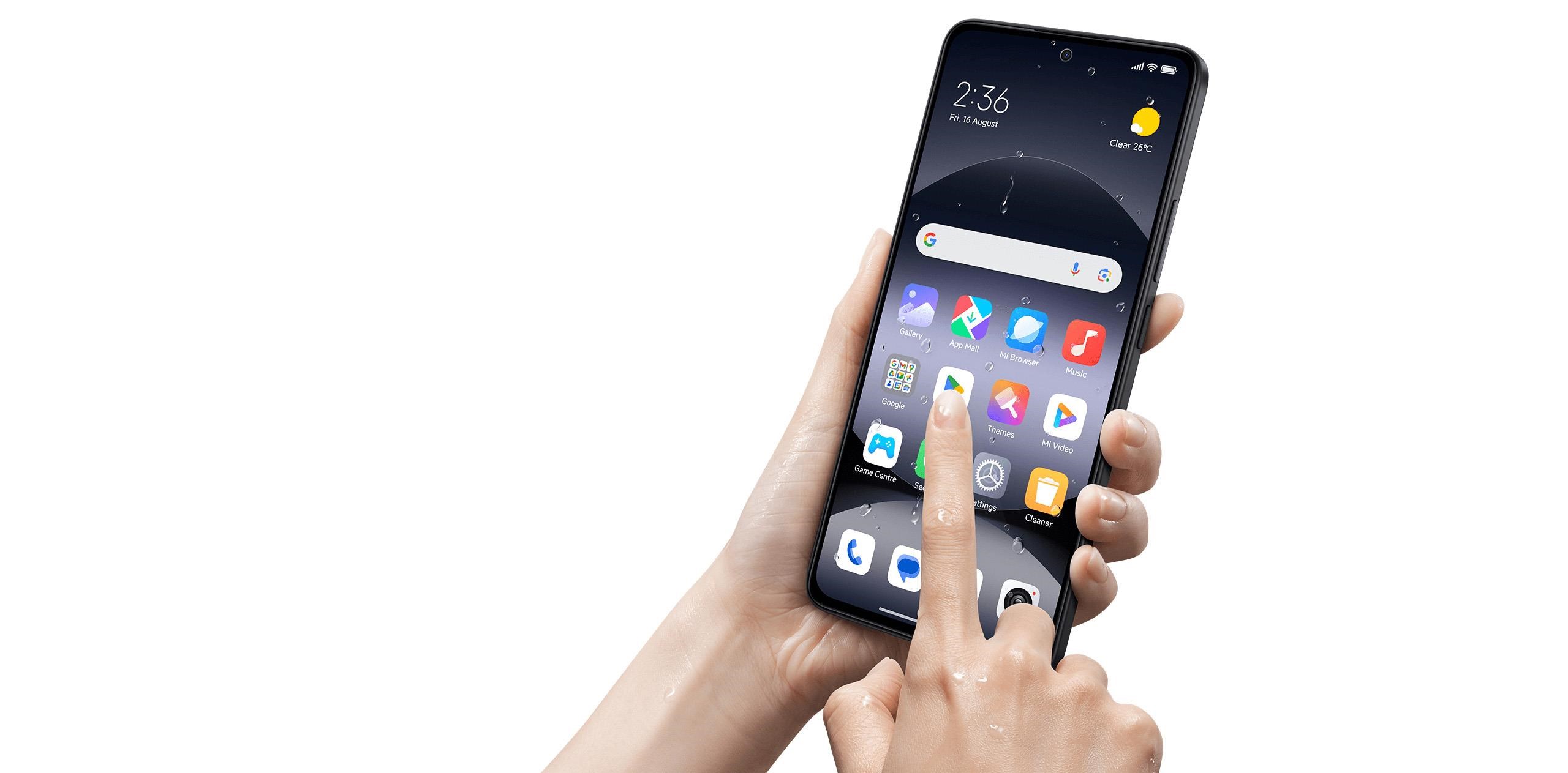 Obr. Ovládání dotykem i s mokrými prsty 1798979e