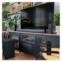 WG TV 4.1CH BT Soundbar AirFlex Home Theater System/4 main audio channels + 1 subwoofer