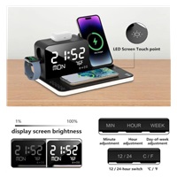 WG Multifunkční zařízení 7v1 (hodiny, datum, teplota, nabíječka telefon+hodinky+sluchátka)