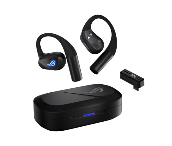ASUS sluchátka ROG Cetra Open Wireless, BT + RF 2.4 GHz, RGB, černá