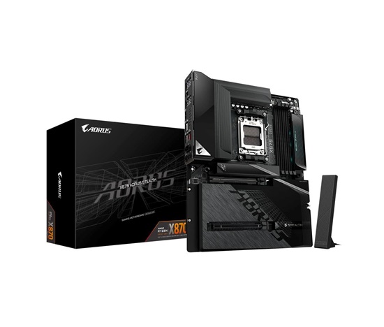 GIGABYTE MB Sc AM5 X870 AORUS STEALTH, AMD X870, 4xDDR5, 1xHDMI, 2xUSB4, WiFi