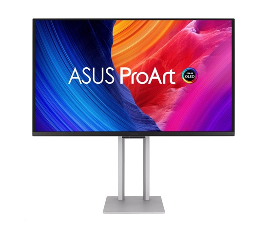 ASUS LCD 27" PA27UCDMR ProArt Display, 4K UHD, QD-OLED, Ultraslim, 240Hz, 0,1ms, HDR10, 99% DCI-P3, Thunderbolt4, Silver