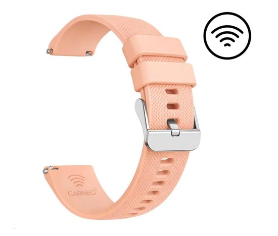 Carneo Platební řemínek, růžový 22mm