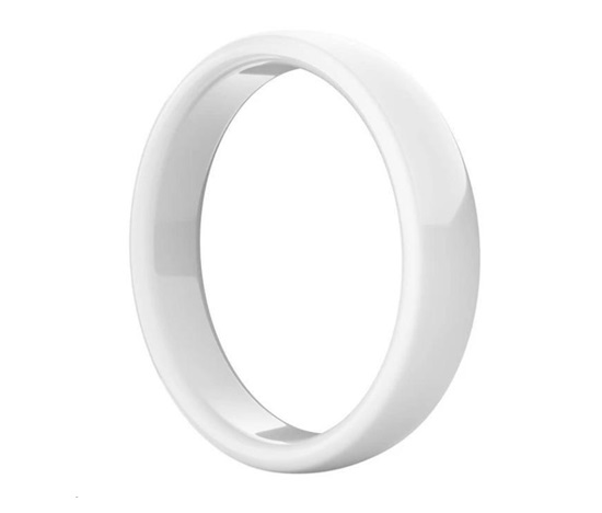 CARNEO PAY RING glossy white size 7