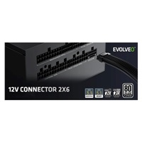 EVOLVEO P1200 zdroj 1200W, 80+ PLATINUM, ATX 3.1, aPFC, 140 mm ventilátor, 3 roky záruka, černý