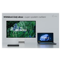 i-tec Thunderbolt 4 Intelligent Dual Display Docking Station, Power Delivery 90W