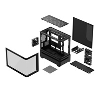 BAZAR ASUS Case AP202 PRIME CASE, mATX, Průhledná bočnice, 3x 120mm ARGB Fan, černá (POŠKOZENÝ OBAL)