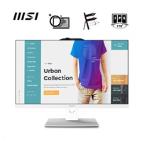 MSI PC AiO Modern AM242P 1M-2089XEU, Core 5 120U, 23.8 FHD, Anti-Glare, Non-Touch, 16GB, 512GB SSD, N/A, No OS, White