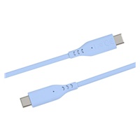 PREMIUMCORD Kabel USB-C na USB-C, 60W, 480Mbps, silikonový, modrý, 1,5m