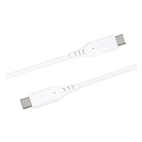 PREMIUMCORD Kabel USB-C na USB-C, 60W, 480Mbps, silikonový, bílý, 1,5m