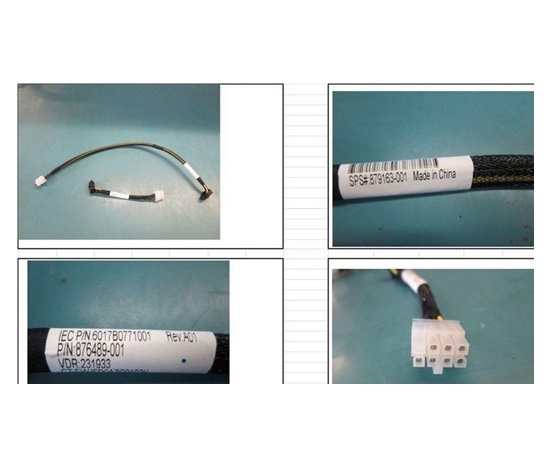HPE LFF/SFF drive power cable for ML350g10 (connects and powers drives via SAS backplane)